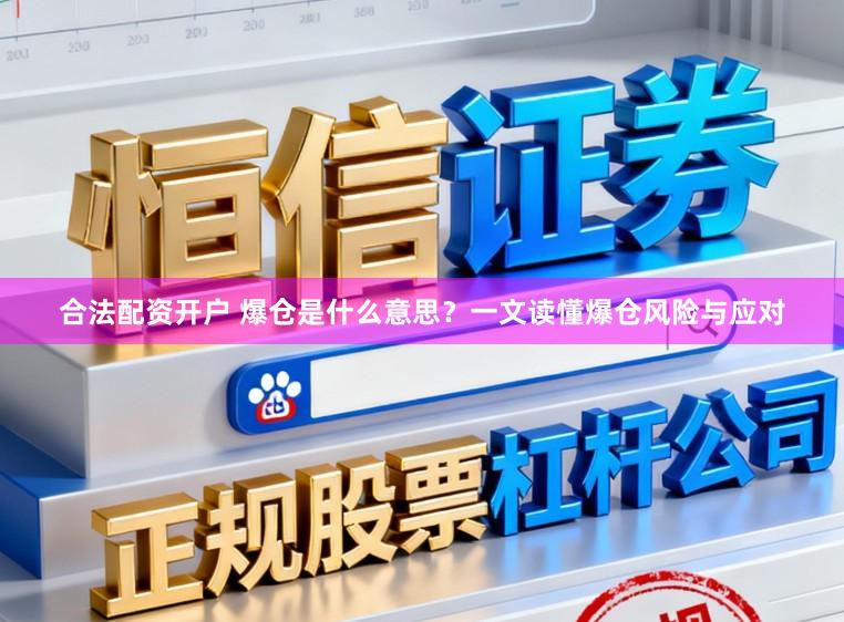 合法配资开户 爆仓是什么意思？一文读懂爆仓风险与应对