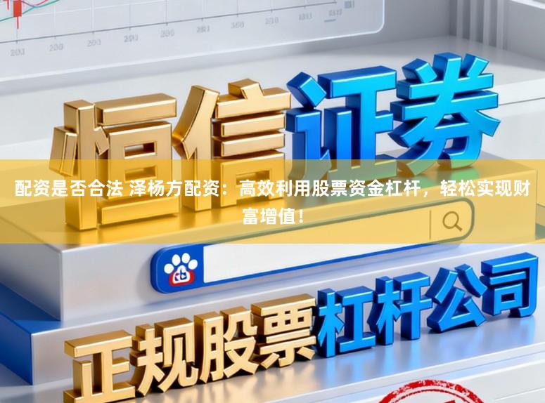 配资是否合法 泽杨方配资：高效利用股票资金杠杆，轻松实现财富增值！